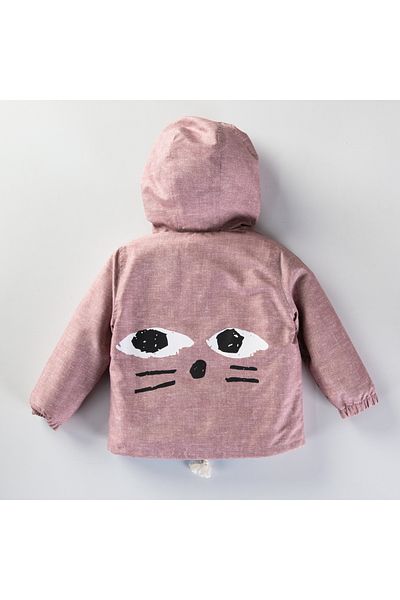 Midimod 1-5 Year Old Hooded Seasonal Cat Girl's Raincoat