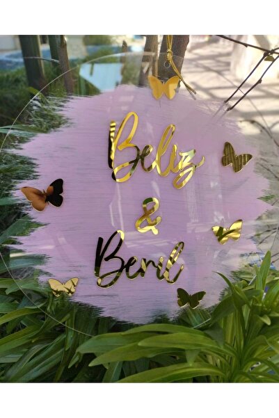 VİP19 ATÖLYE Bebek Odası Kapı Süsü (30 CM) Şeffaf Pleksi Hastane Odası SÜSÜ