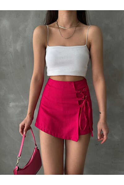 AÈC PRIVÈ KADIN YENİ SEZON KETEN ŞORT ETEK 777