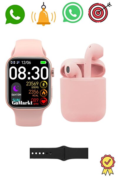 GoMarkt Xiaomi Redmi 13 Pro Uyumlu Watch 9 Tasarımlı T900 ProMax Akıllı Saat ...
