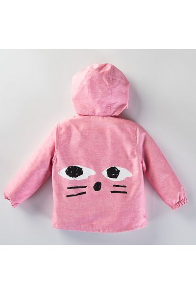 Midimod 1-5 Year Old Hooded Seasonal Cat Girl's Raincoat