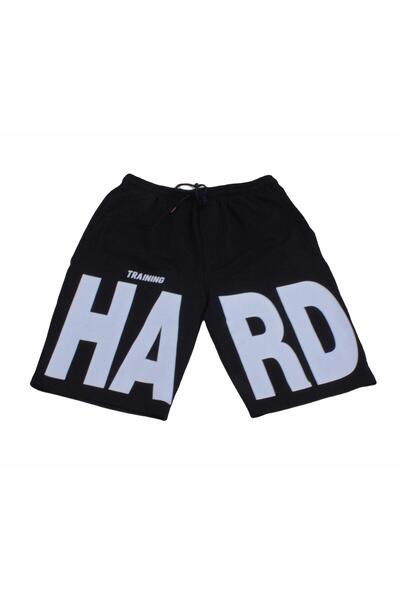 MocGrande Ανδρικό χτενισμένο βαμβακερό σορτς μεγάλου μεγέθους - Hard 24631 NAVY BLUE