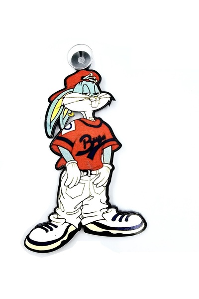 BsElektronik To Taggers Rabbit Character Plexiglass Ornament with Suction Cup...