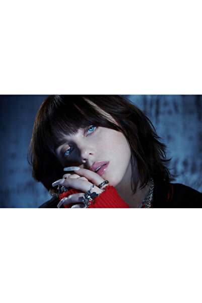 512 STORE Billie Eilish Duvar Poster 33x48 Çerçevesiz 8K