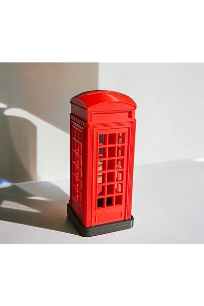 The Plasti İngiliz Telefon Kulübesi Kırmızı Para Kumbarası