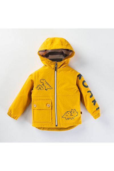 Midimod 1-5 Year Old Seasonal Dinosaur Figured Boys' Raincoat