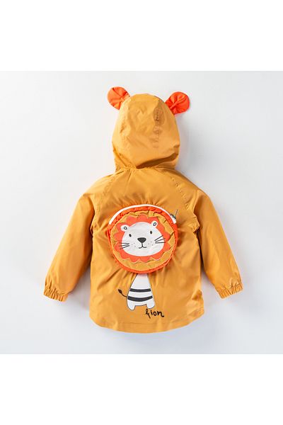Midimod 1-5 Year Old Lion Seasonal Boys' Raincoat with Bag