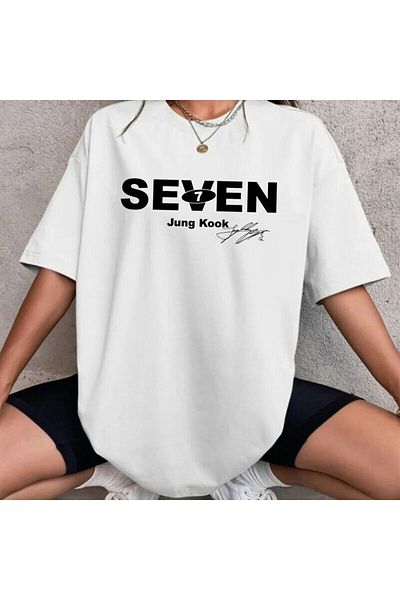 Korefanzin Ανδρικό μπλουζάκι Bts Jungkook Trend Νέα σεζόν Oversize μαύρο