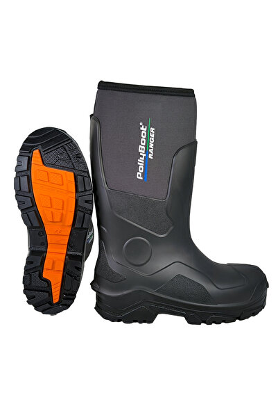 Polly Boot Ranger Outdoor Çizme Poliüretan Neopren Avcı Balıkçı Çizmesi Siyah