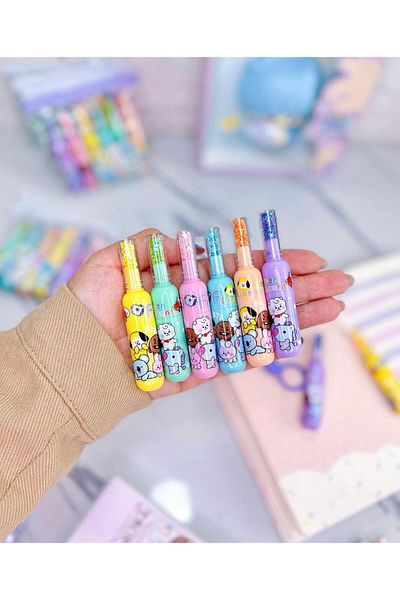 ÖZ KIRTASİYE BTS Set of 6 Fun Highlighter Pens
