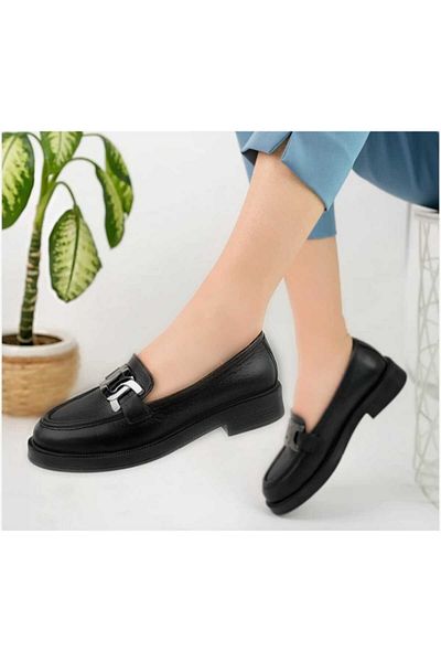 İDOL SHOES Дамски ВЕГАНСКИ КОЖЕНИ ЛОУФЪР ОБУВКИ С КОМАЛКИ