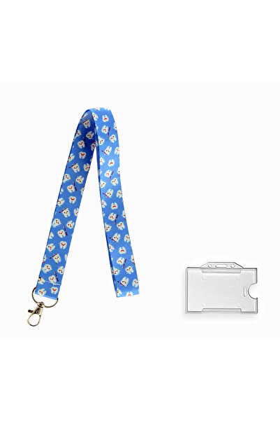 YİĞİTBAŞI Sevimli Dişler Desen Boyun Ipi Ve Telefon Askısı Okul ,hastane , Bo...