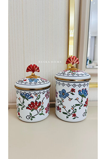 Miss Betty Piraye Emaye İkili Kavanoz