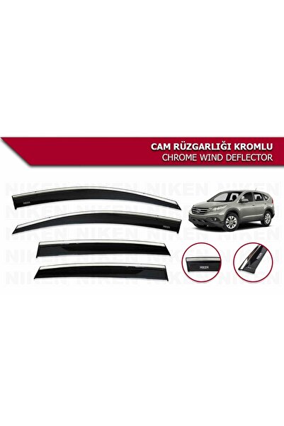 Niken Honda Crv 2012-2018 Kromlu Cam Rüzgarlığı