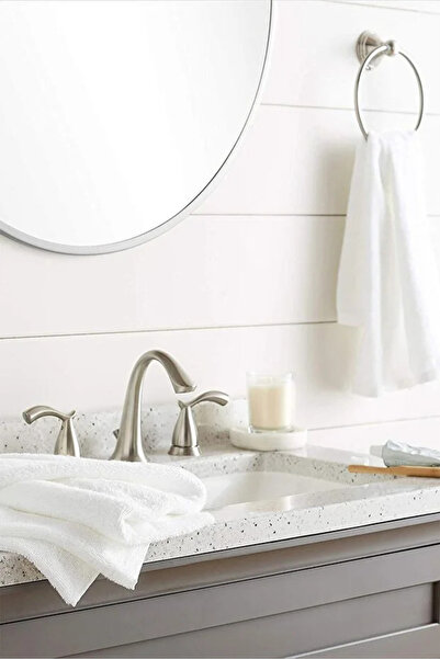 madam gold Ультра-люкс готельний рушник, 6 штук, 50*90, висока водопоглинання, білий рушник