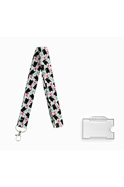 YİĞİTBAŞI SEVİMLİ KEDİCİİK2 Desen Boyun İpi Ve Telefon Askısı Okul ,hastane ,...