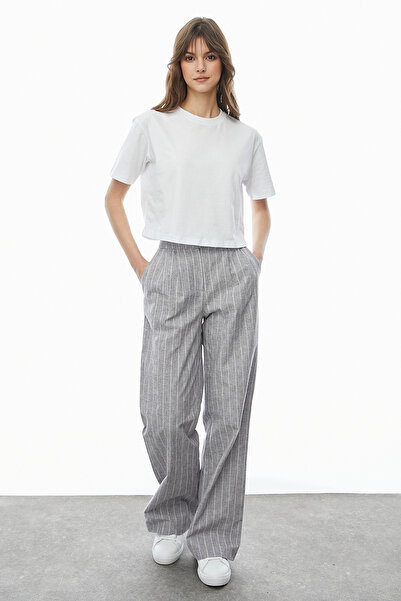 PAULMARK Ριγέ παντελόνι