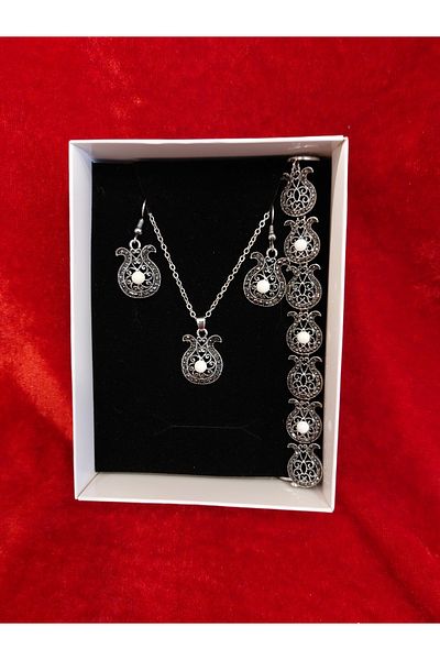 Burhan Yücel Lületaşı Lollipop marcasite tulip set