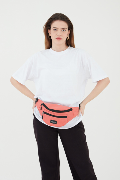 Rosso Collina Geantă de umăr și talie unisex Crinkle Color Somon Sezonul 2025