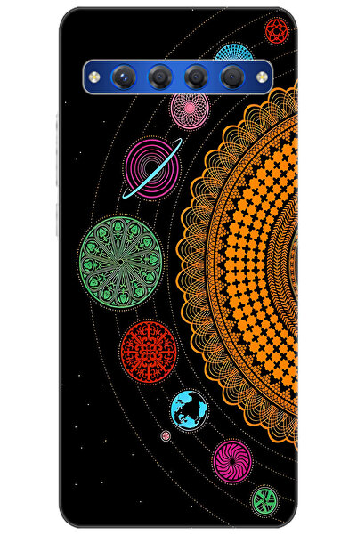 TCL 10 Plus T782H Uyumlu Kılıf Desen Baskılı Silikon Gezegenler Tasarım STK:6...