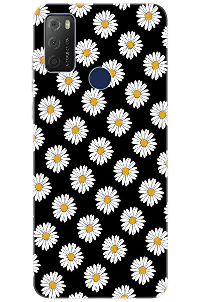 TCL 20E 6125D Uyumlu Kılıf Desen Baskılı Silikon Papatya Serisi STK:634 CP-ABHxmlI