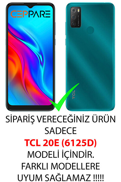TCL 20E 6125D Uyumlu Kılıf Desen Baskılı Silikon Renkli Minik Kalpler STK:1017 CP-GFGDCeP