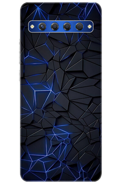 TCL 10 Plus T782H   Kılıf Desen Baskılı Silikon Prizmatik Tasarım STK:667 CP-d9XFKaN