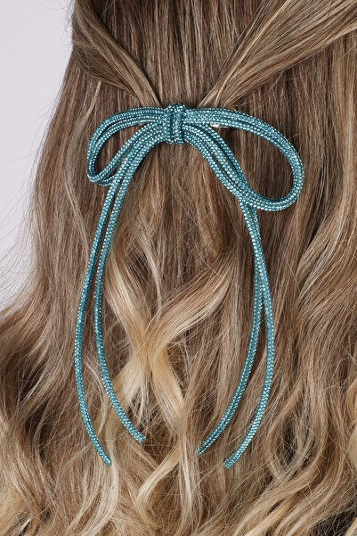 Limelia Cataramă Seyran cu piatră, cataramă cu arc, cataramă automată Seyran, verde apă