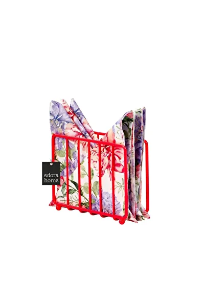 Edora Home Pink Cage Napkin Holder, Cafe Cafe, Restaurant, Hotel, Decorative Napkin Holder Gift - Metal Stainless