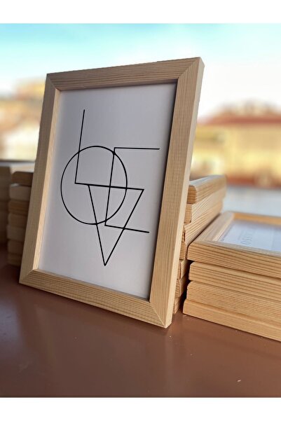 caddehediye ÇERÇEVELİ DOĞAL Ahşap Tablo Love Dekor Mutfak Tasarım Mdf