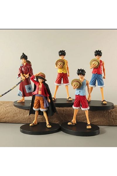 hediyeconcepti 18Cm One Piece Anime Figure Monkey D. Luffy Action Figurine Decoration Home Ornaments Collection