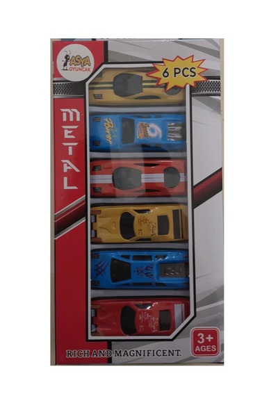 Asya Oyuncak Metal Araba C5795-Xl806 (Karışık Renk 1 Adet)