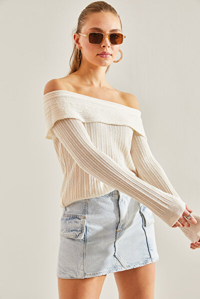 Bianco Lucci Degaje Collar Flos Mercerized dámská halenka -60191004