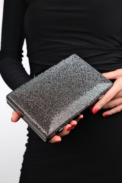 LuviShoes SEMENTA Platinum Stone Damen-Abendkleidtasche