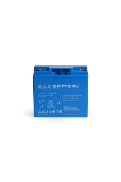 Blue Battery 12 Volt 18 Amper Bakımsız Kuru Akü , Ups Aküsü