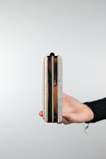 LuviShoes SEMENTA Gold Stoned Women's Evening Bag