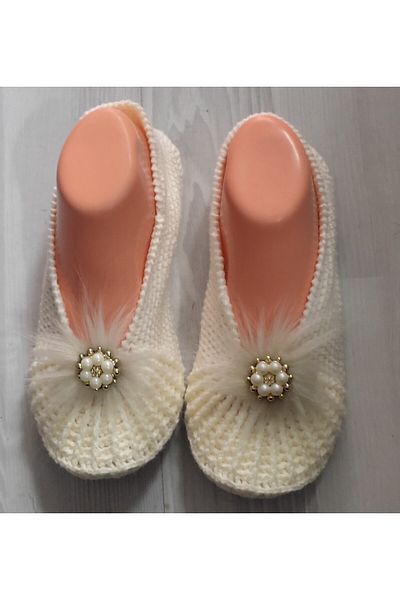 Kevser nur tuhafiye Hand-knitted Ballerinas