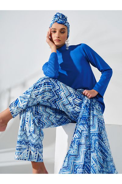 ALFASA Water Patterned Hijab Swimsuit