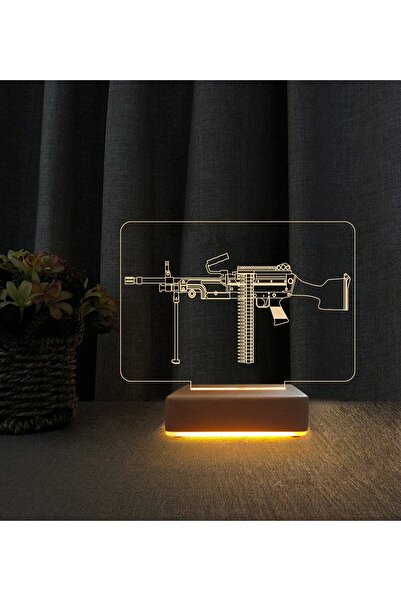 Vipyol M60 Makineli Tasarımlı 3d Led Masa Lambası