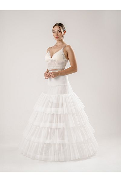 TT TRENDYTARLATAN Rochie de mireasă cu corset Tarlatan (Model: Streetball II, Pantofi Gx9688)