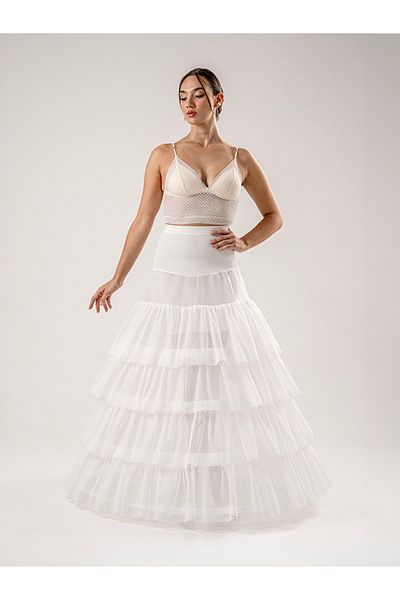 TT TRENDYTARLATAN Rochie de mireasă cu corset Tarlatan (Model: Streetball II, Pantofi Gx9688)