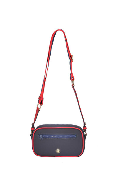 U.S. Polo Assn. Lacıvert-Kırmızı-Beyaz Kadın Postacı Çantası Us24286