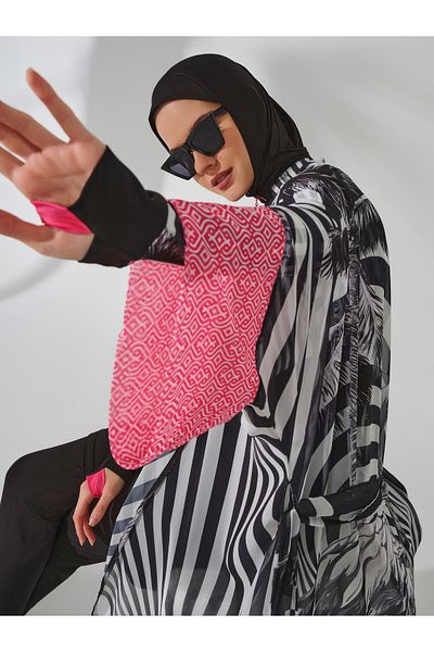 ALFASA Μαγιό Hijab με μοτίβο Flamingo