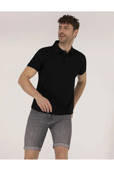 Pierre Cardin Slim Fit Basic Polo Neck 100% βαμβακερό μπλουζάκι Mercerized