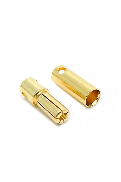 ROBİZ 5mm Altın Kaplama Banana Dişi Erkek Soket  60A Pil Batarya Lion Bullet ...