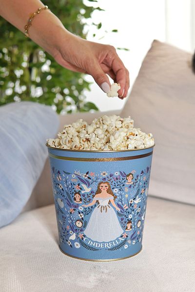 EVLE Tales Cinderella Patterned Popcorn Bucket, 17.5 X 17 Cm, 2.6 Lt Er149-u9