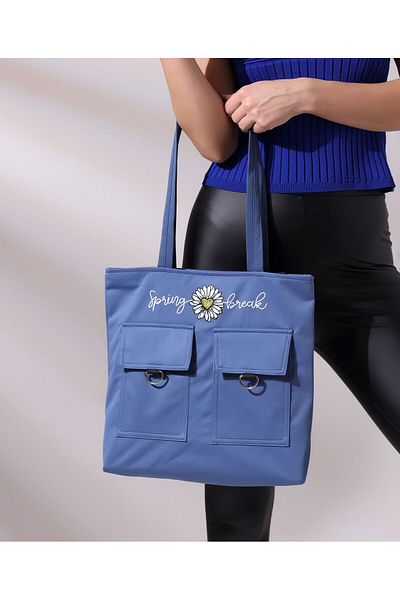 Toz Vintage Spring Break Written Shoulder Bag