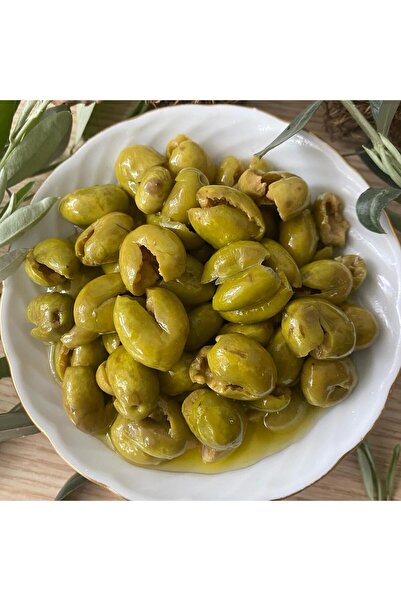 HATAY ŞAHİN ÇİFTLİK Çekirdeksiz El Kırması Yeşil Zeytin 950 gr