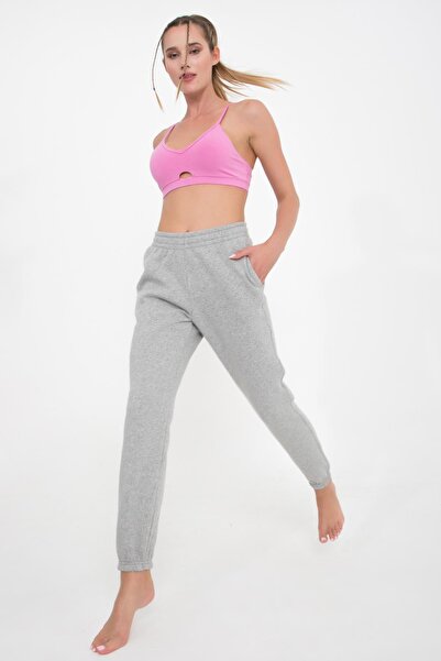 Comm-Ci بنطال رياضي مريح من القطن العضوي من Talia Melange مع خصر مطاطي