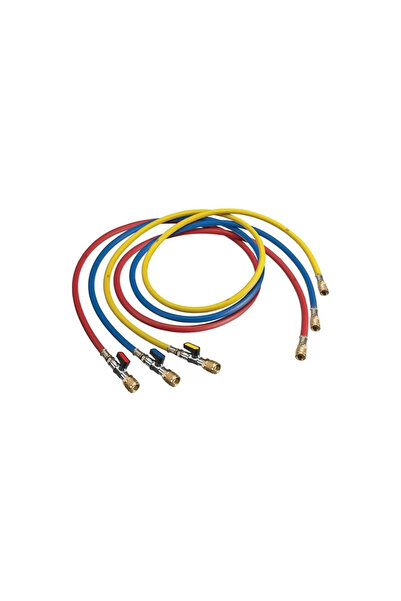 METİN ISITMA SOĞUTMA Gaz Hortumu Vanalı R22-134-404 (36-90 CM) 3000-600 Psı 3...